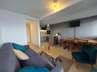 Rent in ski resort Studio sleeping corner 4 people (111) - Résidence Les Chardons - Les Arcs - Living room