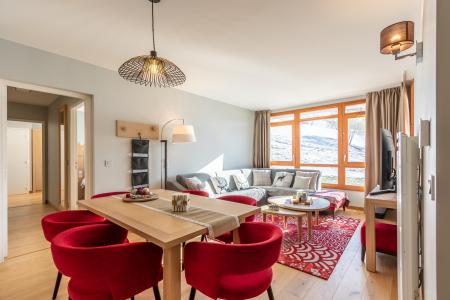 Skiverleih 4-Zimmer-Appartment für 6 Personen (717) - Résidence les Monarques - Les Arcs - Wohnzimmer