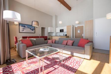 Rent in ski resort 5 room apartment 6-8 people (501) - Résidence les Monarques - Les Arcs - Living room