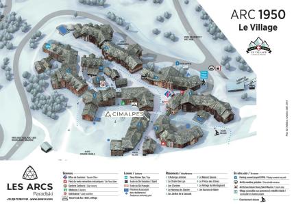 Rent in ski resort Résidence les Sources de Marie - Les Arcs - Plan
