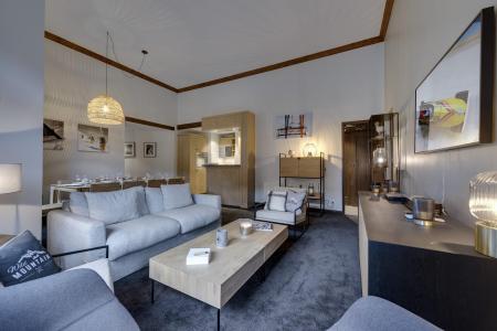 Rent in ski resort 4 room apartment 10 people (320) - Résidence Manoir Savoie - Les Arcs - Living room