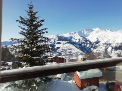 Vacances en montagne Studio coin montagne 3 personnes - Résidence Pierre Blanche - Les Arcs - Extérieur hiver