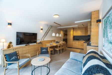 Ski verhuur Appartement 4 kamers bergnis 8 personen (25) - Résidence Vaugella - Les Arcs - Woonkamer