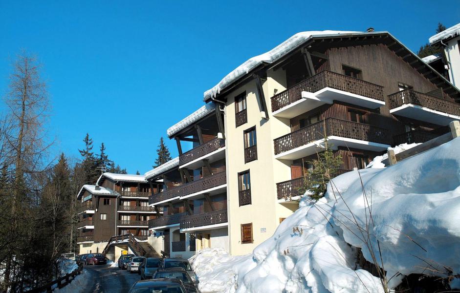Ski verhuur Résidence le Front de Neige - Les Carroz - Buiten winter