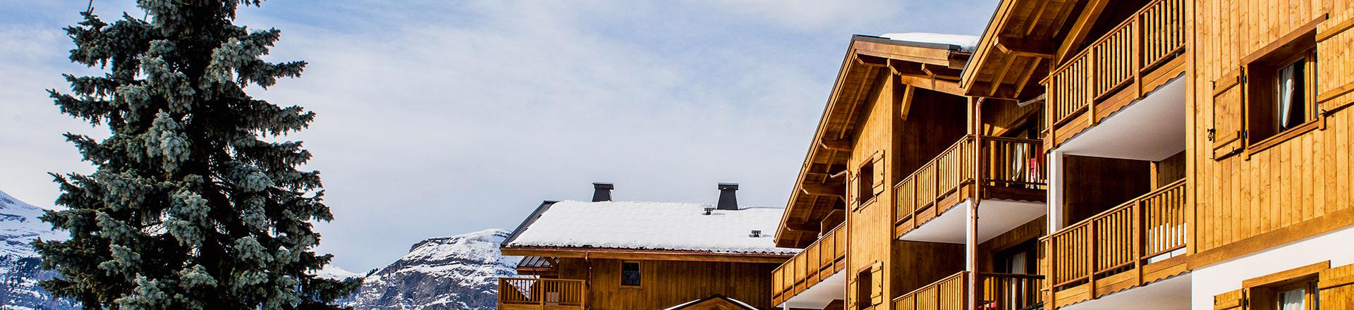 Ski verhuur Résidence Boutique Léana - Les Carroz - Buiten winter