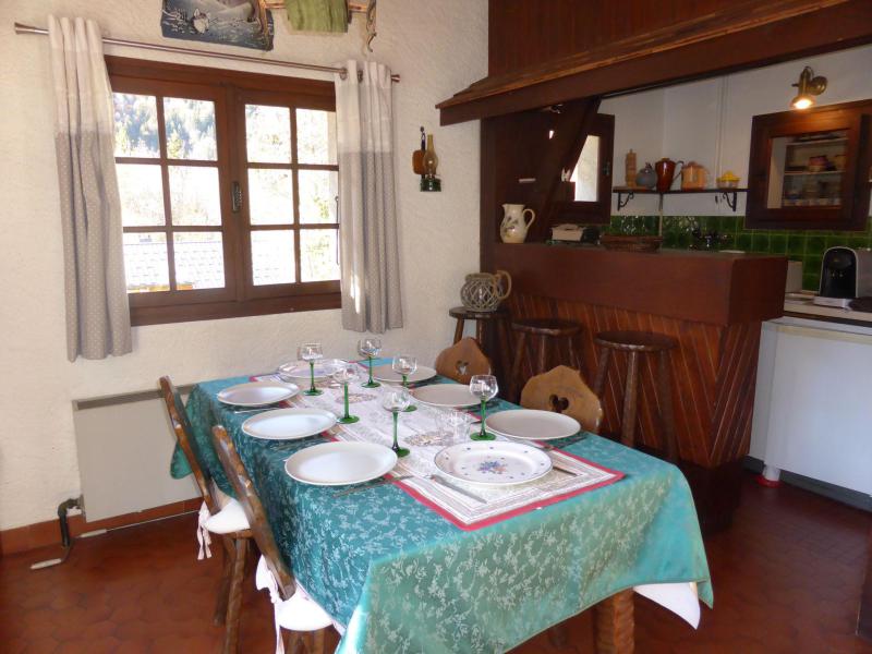 Ski verhuur Chalet duplex 5 kamers 8 personen (817) - Chalet Santa Claus - Les Contamines-Montjoie - Woonkamer