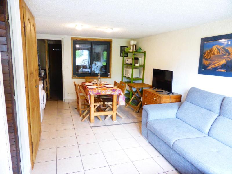 Ski verhuur Appartement 2 kamers 5 personen (CT847) - L'AIR DU TEMPS - Les Contamines-Montjoie - Woonkamer