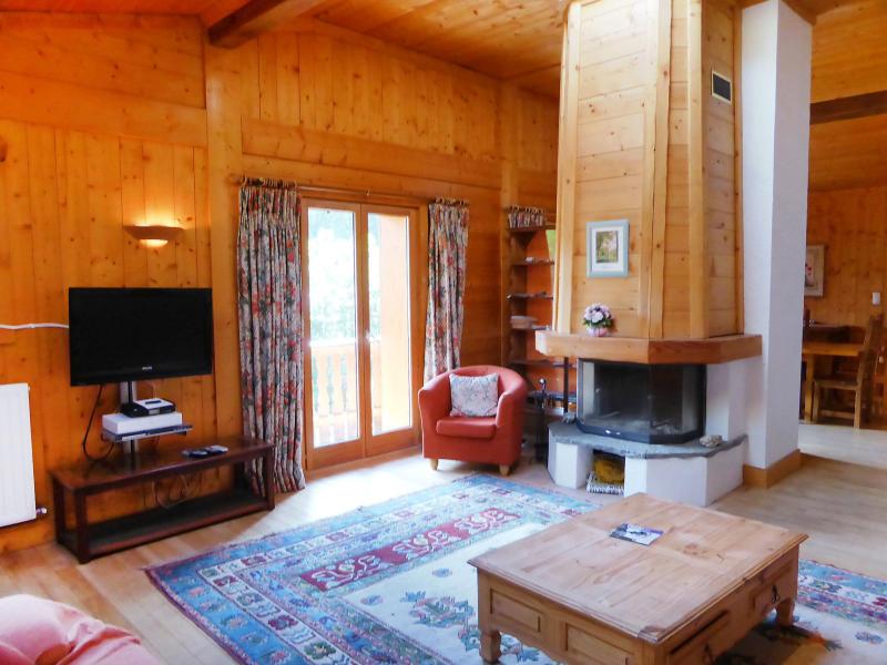 Alquiler al esquí Apartamento 6 piezas para 10 personas (1) - Les Moranches - Les Contamines-Montjoie - Chimenea