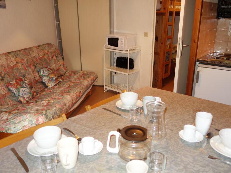 Rent in ski resort 2 room apartment 6 people (10) - Pierres Blanches F et H - Les Contamines-Montjoie - Living room