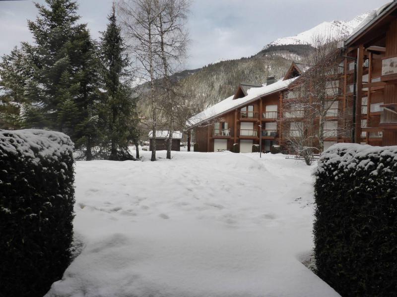Аренда на лыжном курорте Квартира студия со спальней для 4 чел. (I612) - Résidence l'Enclave - Les Contamines-Montjoie - зимой под открытым небом