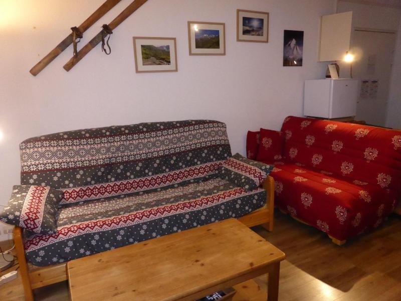 Ski verhuur Appartement 3 kamers 6 personen (CT813) - Résidence l'Enclave - Les Contamines-Montjoie - Woonkamer