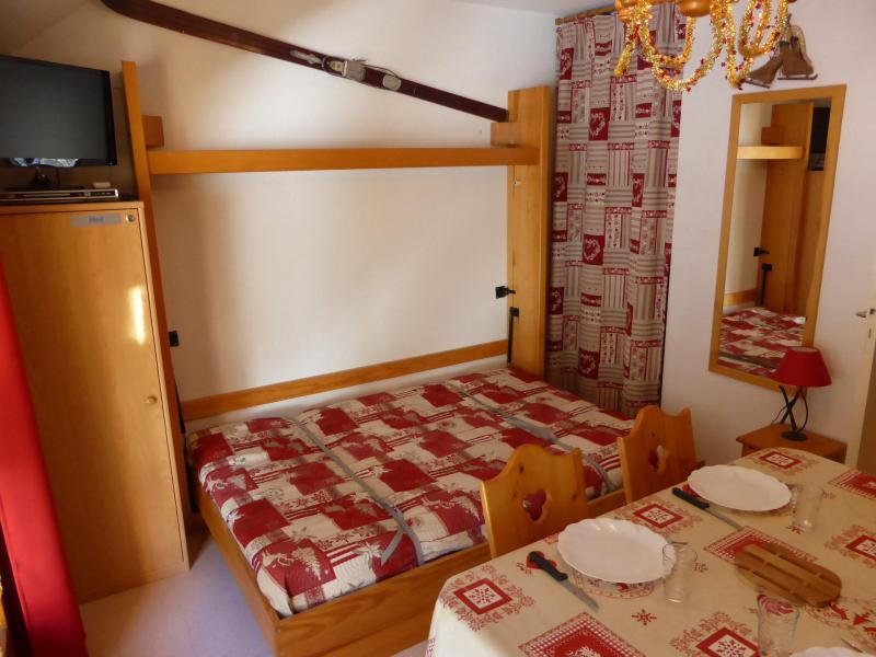 Ski verhuur Studio cabine 4 personen (J735) - Résidence l'Enclave - Les Contamines-Montjoie - Woonkamer