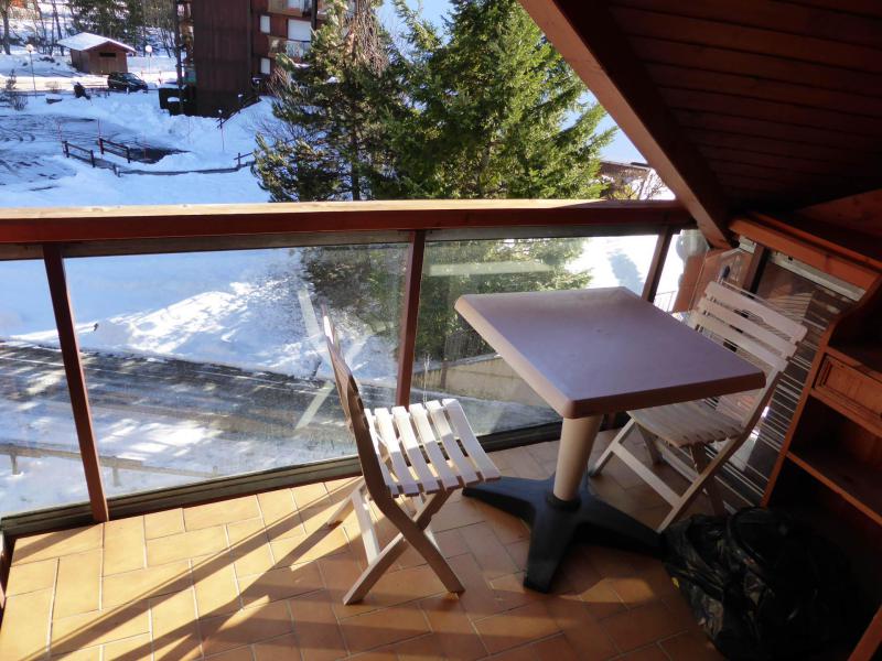 Location au ski Studio cabine 4 personnes (J735) - Résidence l'Enclave - Les Contamines-Montjoie - Balcon