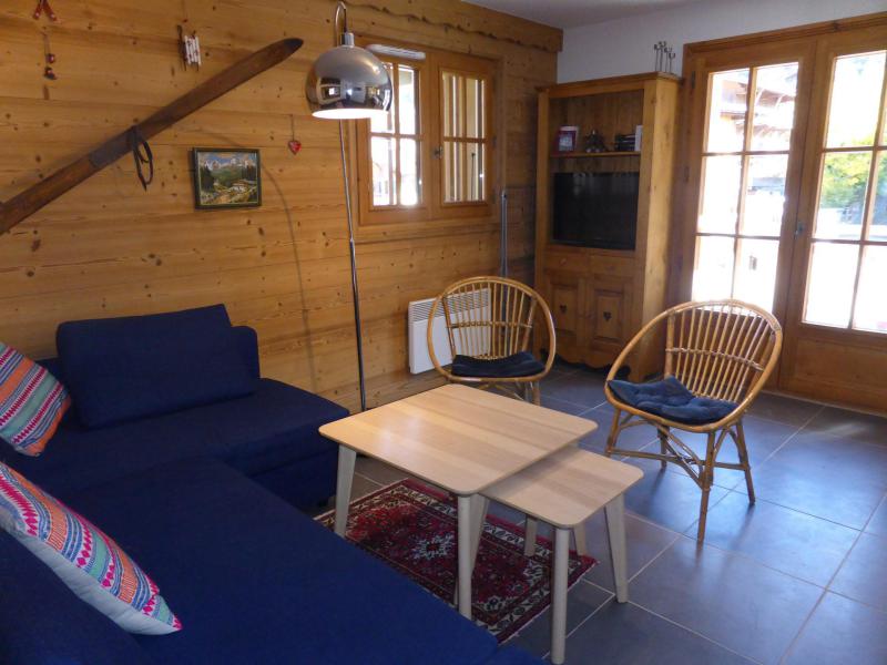 Rent in ski resort 2 room apartment cabin 6 people (798) - Résidence la Cressoua - Les Contamines-Montjoie - Living room