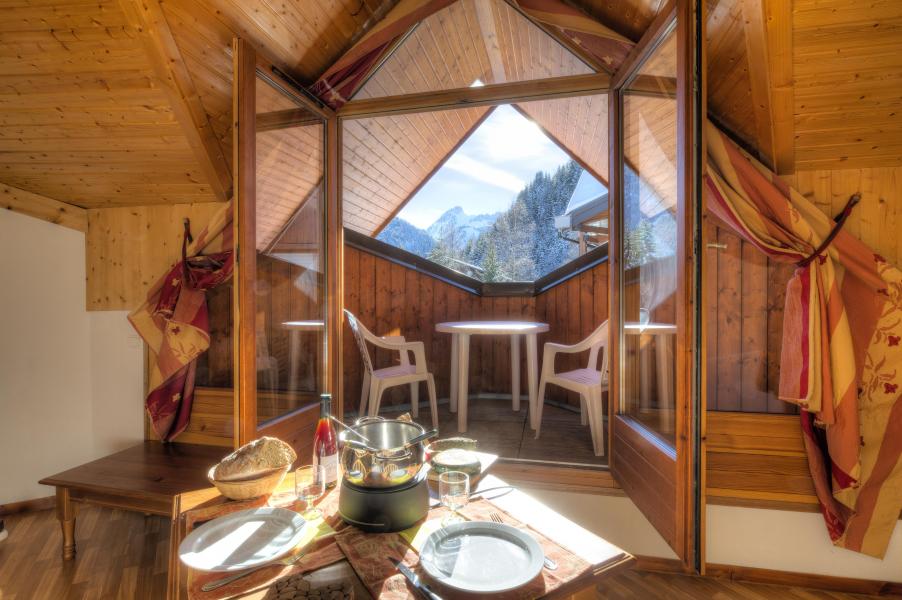 Rent in ski resort Résidence le Névez - Les Contamines-Montjoie - Dining area