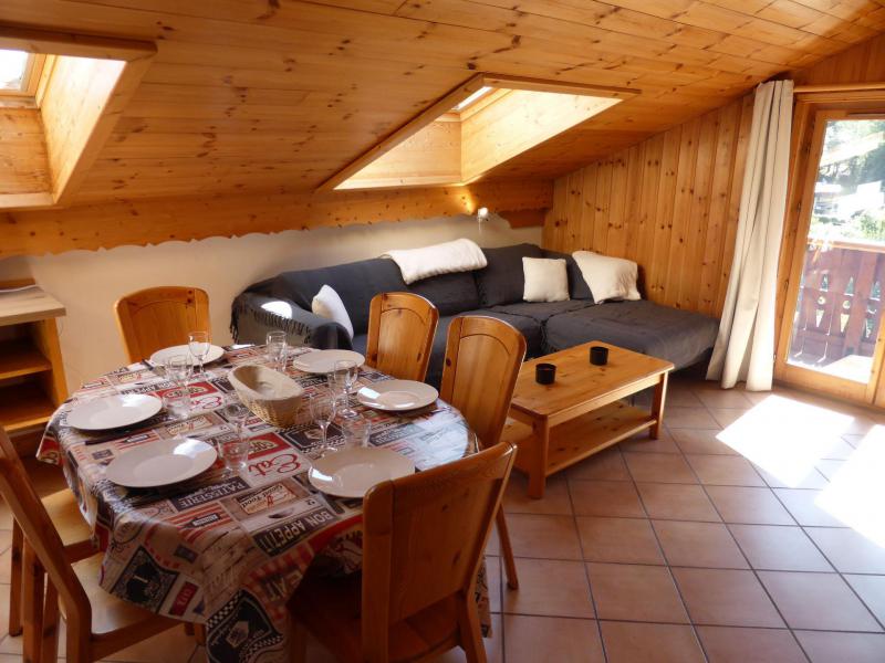 Rent in ski resort 4 room apartment 8 people (BD9) - Résidence les Bergers - Les Contamines-Montjoie - Living room