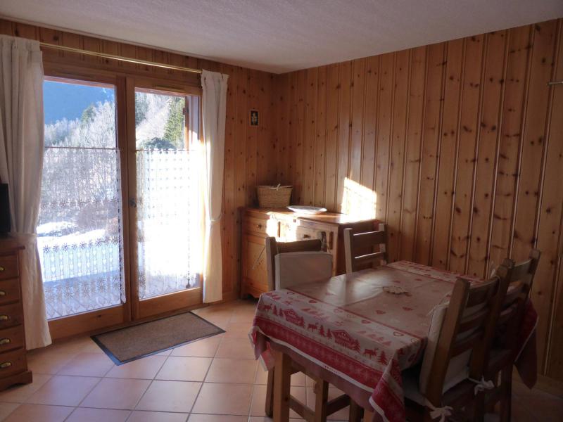 Ski verhuur Appartement 2 kabine kamers 6 personen (824) - Résidence Les Carlines - Les Contamines-Montjoie - Woonkamer