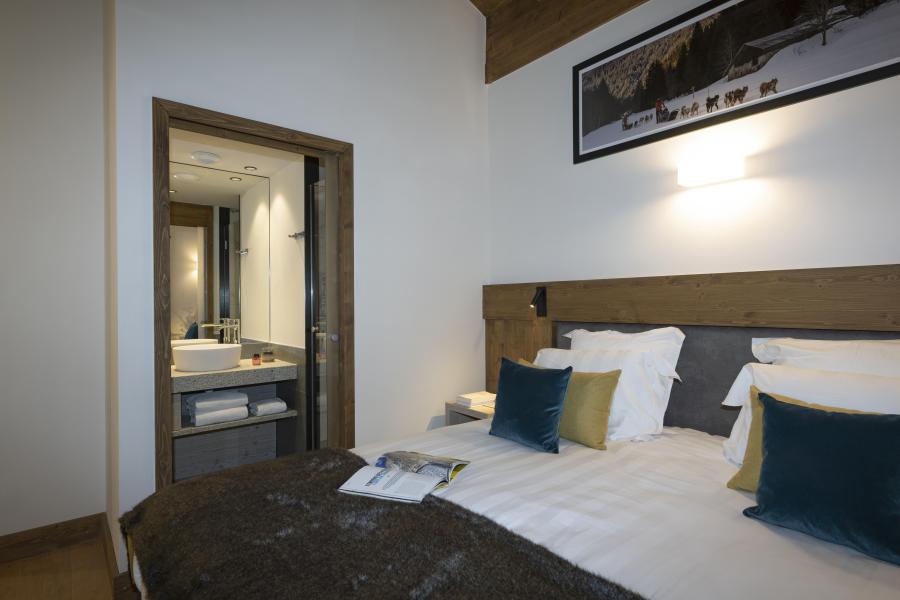 Rent in ski resort 5 room apartment 10 people (Prestige) - Résidence Les Chalets Láska - Les Contamines-Montjoie - Master bedroom