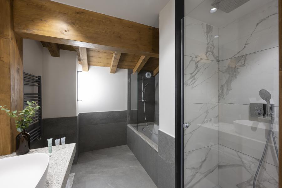 Alquiler al esquí Apartamento 5 piezas para 10 personas (Prestigio) - Résidence Les Chalets Láska - Les Contamines-Montjoie - Cuarto de baño
