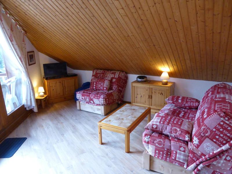 Ski verhuur Appartement 2 kamers 5 personen (793) - Résidence les Combettes - Les Contamines-Montjoie - Woonkamer