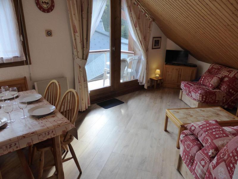 Ski verhuur Appartement 2 kamers 5 personen (793) - Résidence les Combettes - Les Contamines-Montjoie - Woonkamer