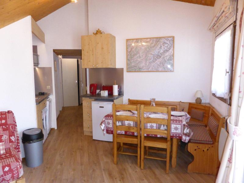 Ski verhuur Appartement 2 kamers 5 personen (793) - Résidence les Combettes - Les Contamines-Montjoie - Woonkamer