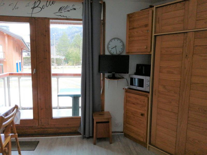 Ski verhuur Studio 2 personen (810) - Résidence les Combettes - Les Contamines-Montjoie - Woonkamer