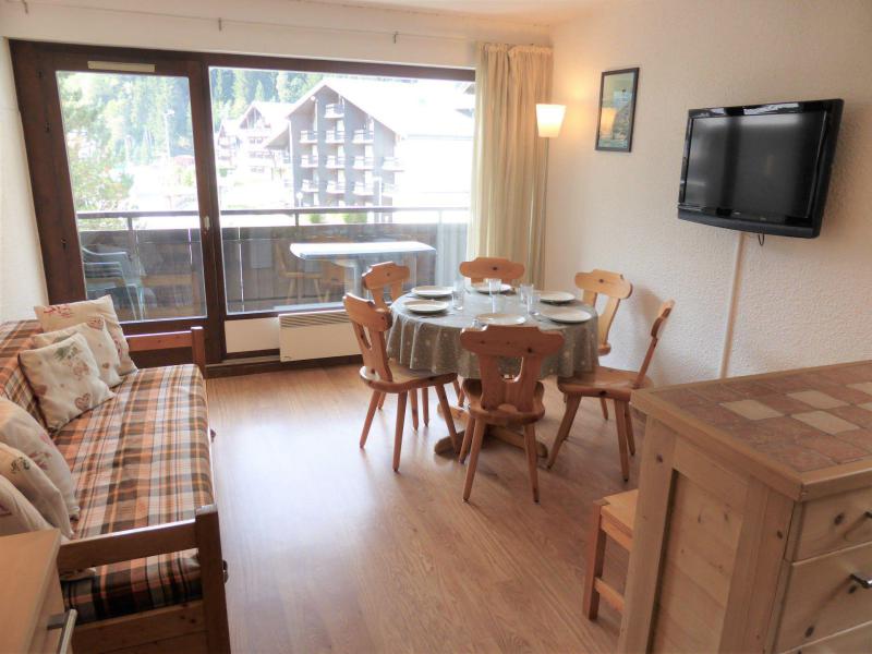 Skiverleih 3-Zimmer-Appartment für 6 Personen (D75/R571) - Résidence Rochasset - Les Contamines-Montjoie - Wohnzimmer