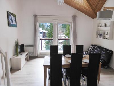 Ski verhuur Appartement 3 kamers 6 personen (10) - La Borgia A, B, C - Les Contamines-Montjoie - Woonkamer