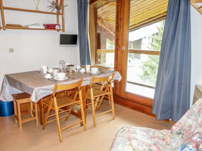 Ski verhuur Appartement 2 kamers 6 personen (10) - Pierres Blanches F et H - Les Contamines-Montjoie - Woonkamer