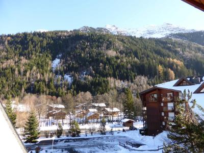 Ski verhuur Studio cabine 4 personen (J735) - Résidence l'Enclave - Les Contamines-Montjoie - Balkon