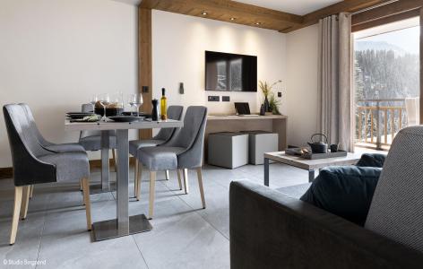 Rent in ski resort 3 room apartment 6 people (Prestige) - Résidence Les Chalets Láska - Les Contamines-Montjoie - Living room