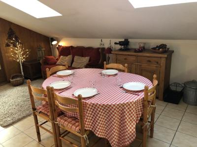 Ski verhuur Appartement 3 kabine kamers 5 personen (37) - Résidence les Cimes d'Or - Les Contamines-Montjoie - Woonkamer