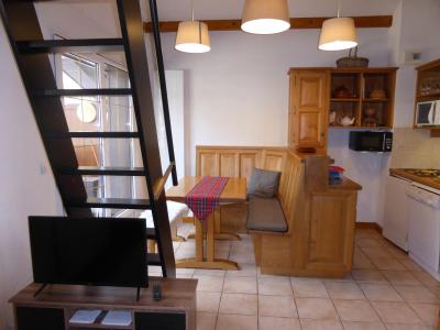 Ski verhuur Studio mezzanine 4 personen (CT839) - Résidence Palmes d'Or - Les Contamines-Montjoie - Woonkamer