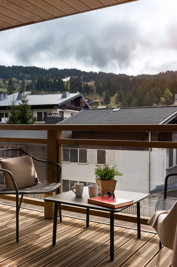 Ski verhuur Appartement 3 kabine kamers 4-6 personen (A201) - Annapurna - Les Gets - Balkon