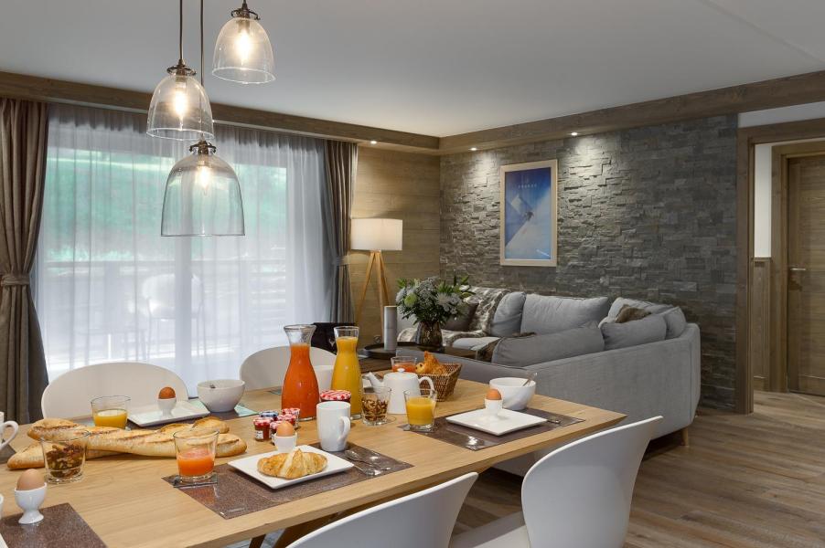 Skiverleih Wohnung 3 Zimmer Kabine 4-6 Personen (A104) - Annapurna - Les Gets - Wohnzimmer