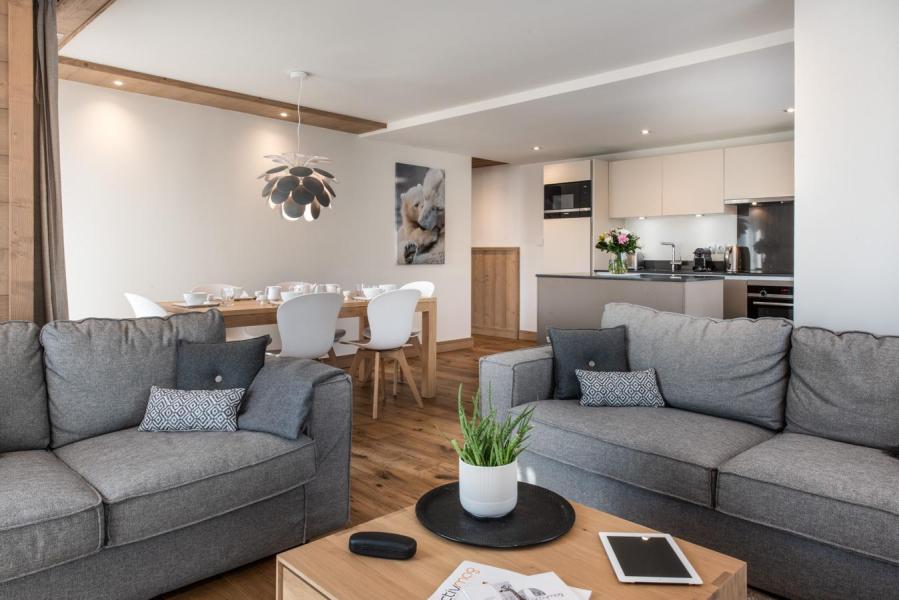 Skiverleih Wohnung 3 Zimmer Kabine 4-6 Personen (A202) - Annapurna - Les Gets - Wohnzimmer