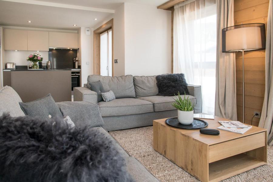 Skiverleih Wohnung 3 Zimmer Kabine 4-6 Personen (A202) - Annapurna - Les Gets - Wohnzimmer