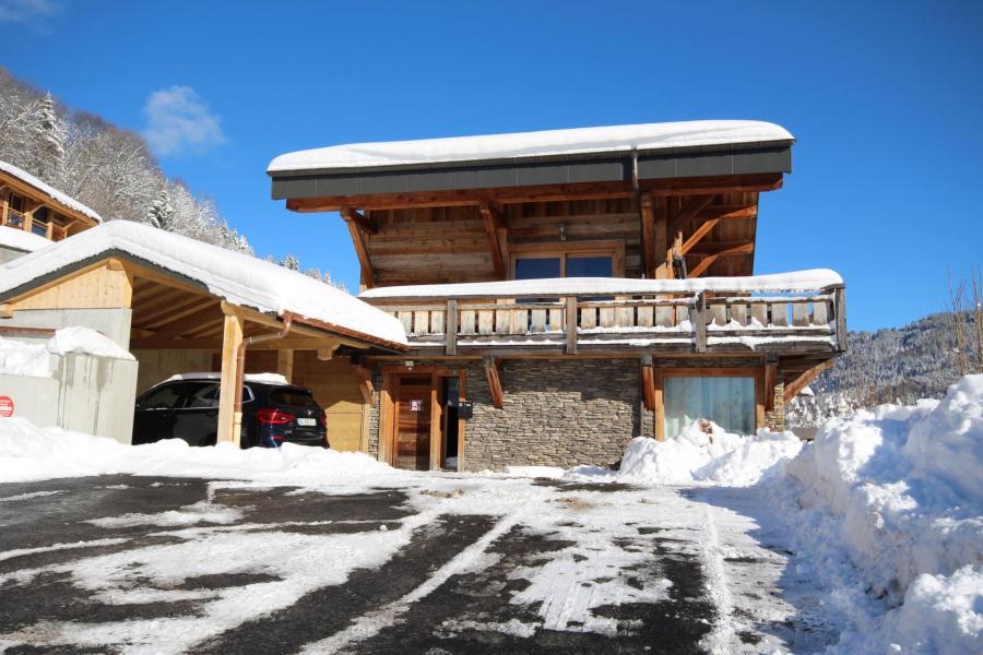Каникулы в горах Шале 6 комнат 12 чел. - Chalet Berio - Les Gets - зимой под открытым небом