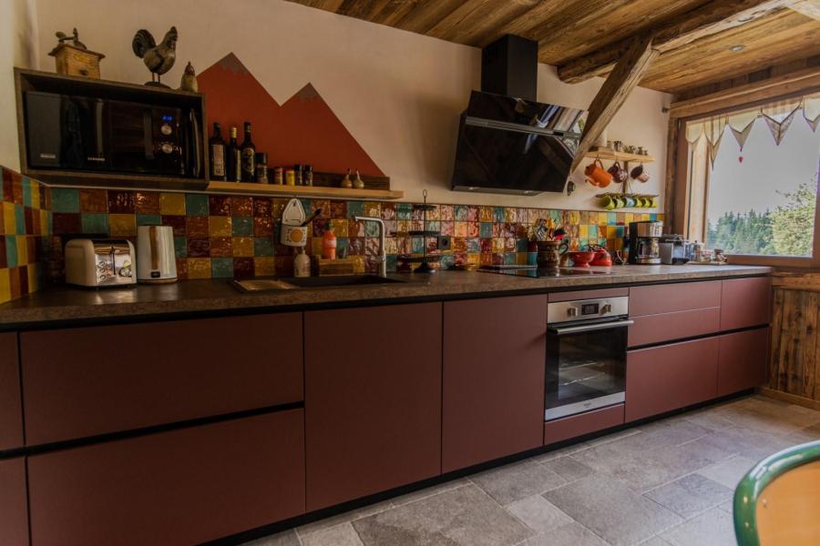 Rent in ski resort 4 room apartment 10 people (Alice) - Chalet Chez l'Angèle - Les Gets - Kitchenette