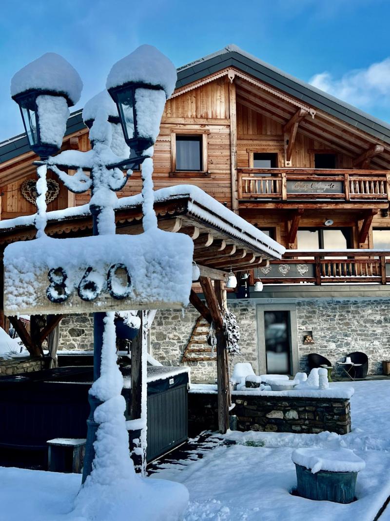 Skiverleih Chalet Chez l'Angèle - Les Gets - Draußen im Winter