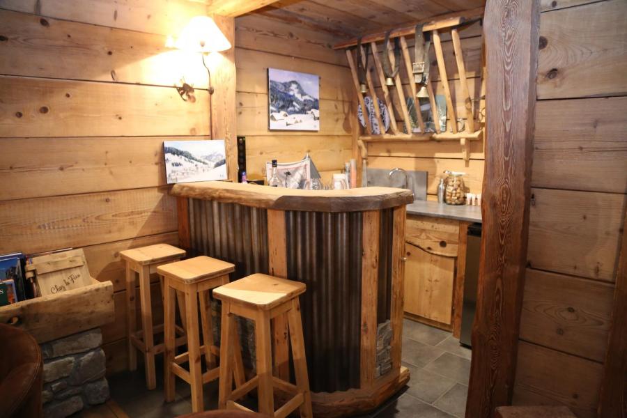 Ski verhuur Chalet duplex 6 kamers 15 personen - Chalet Chez la Fine - Les Gets - Woonkamer