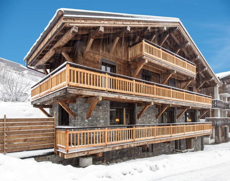 Urlaub in den Bergen 7 Zimmer Chalet für 15 Personen - Chalet Cocon des Neiges - Les Gets - Draußen im Winter