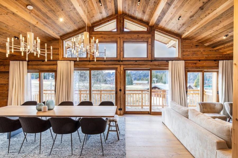 Rent in ski resort 8 room chalet 12 people - Chalet Grizzly - Les Gets - Living room