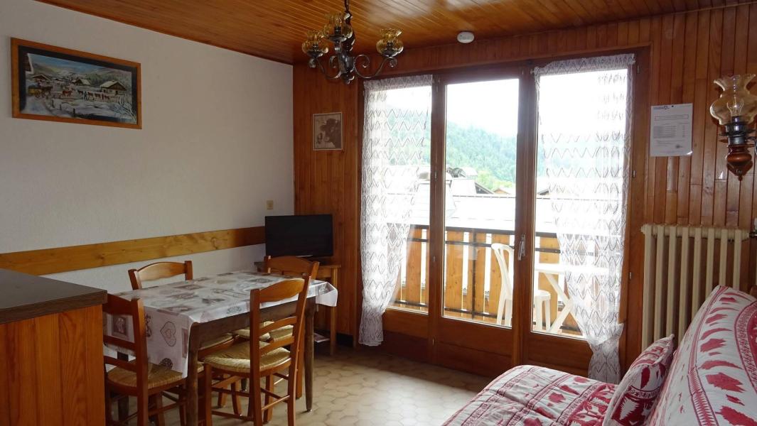 Skiverleih 2-Zimmer-Appartment für 4 Personen (180) - Chalet L'Aiglon - Les Gets - Wohnzimmer