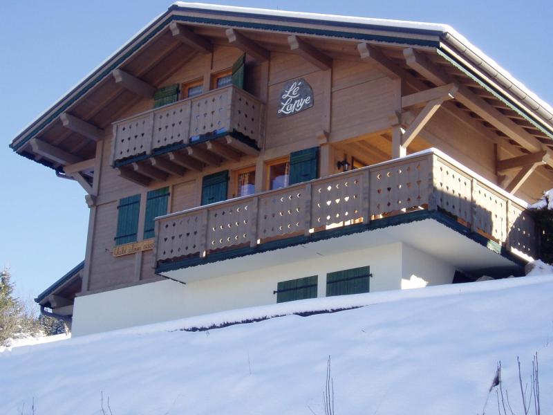 Rent in ski resort 5 room chalet cabin 12 people - Chalet Lapye - Les Gets - Winter outside