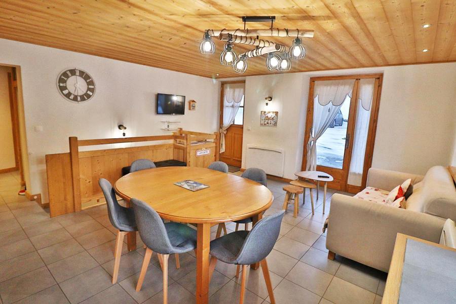 Skiverleih 2-Zimmer-Holzhütte für 6 Personen - Chalet le Tremplin - Les Gets - Wohnzimmer