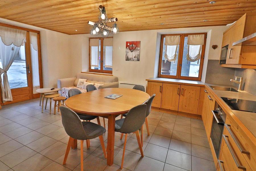 Skiverleih 2-Zimmer-Holzhütte für 6 Personen - Chalet le Tremplin - Les Gets - Wohnzimmer