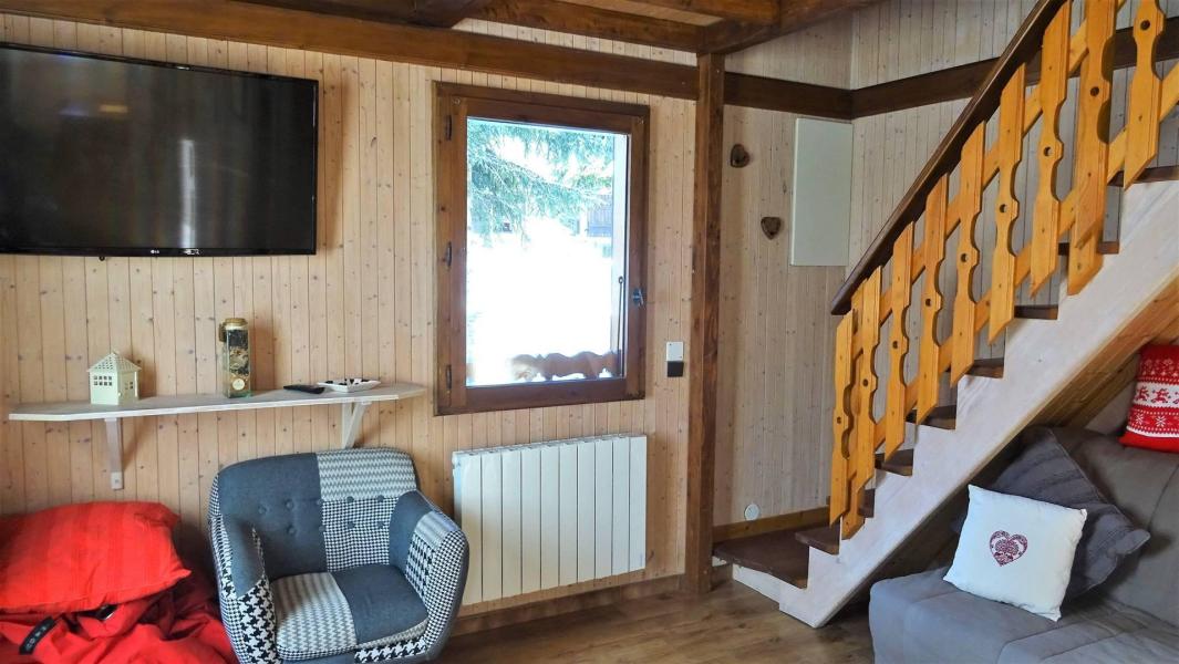 Skiverleih 5 Zimmer Chalet für 8 Personen - Chalet Mon Repos - Les Gets - Wohnzimmer