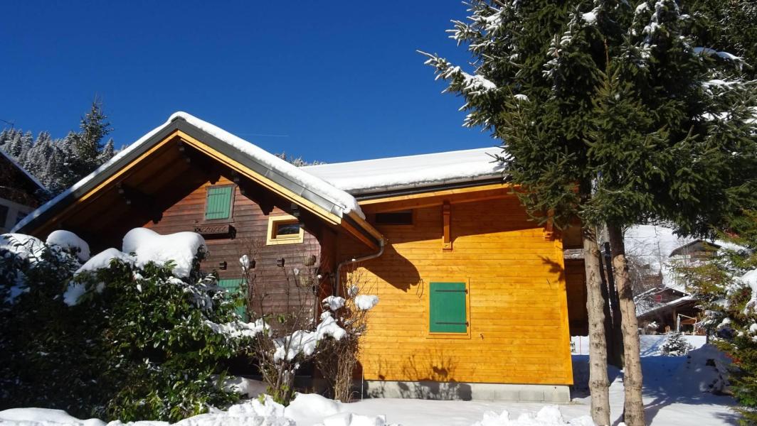 Skiverleih 5 Zimmer Chalet für 8 Personen - Chalet Mon Repos - Les Gets - Draußen im Winter